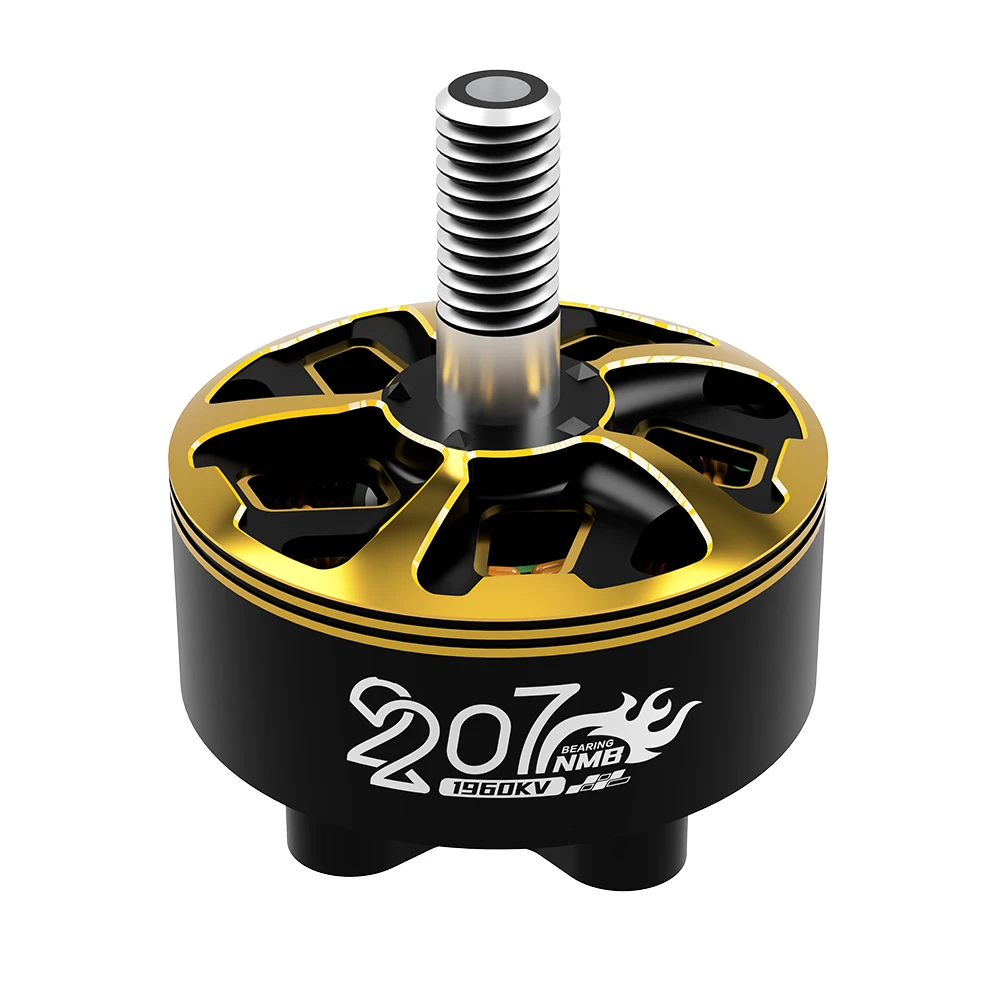 جديد سبائك التيتانيوم رمح 2207 1960KV 4 ~ 6S يبو فرش السيارات 5 مللي متر رمح مناسبة 5 بوصة المروحة زهرة يطير عبور الطائرة بدون طيار