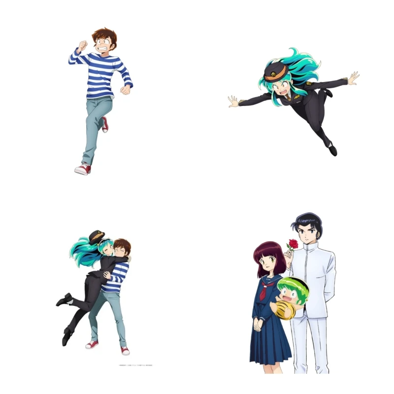 

Urusei yatsura Acrylic stand Lum Shutaro Mendo Ataru Moroboshi figure Stand Plate Cosplay Prop Decor Cartoons present Fans Gifts