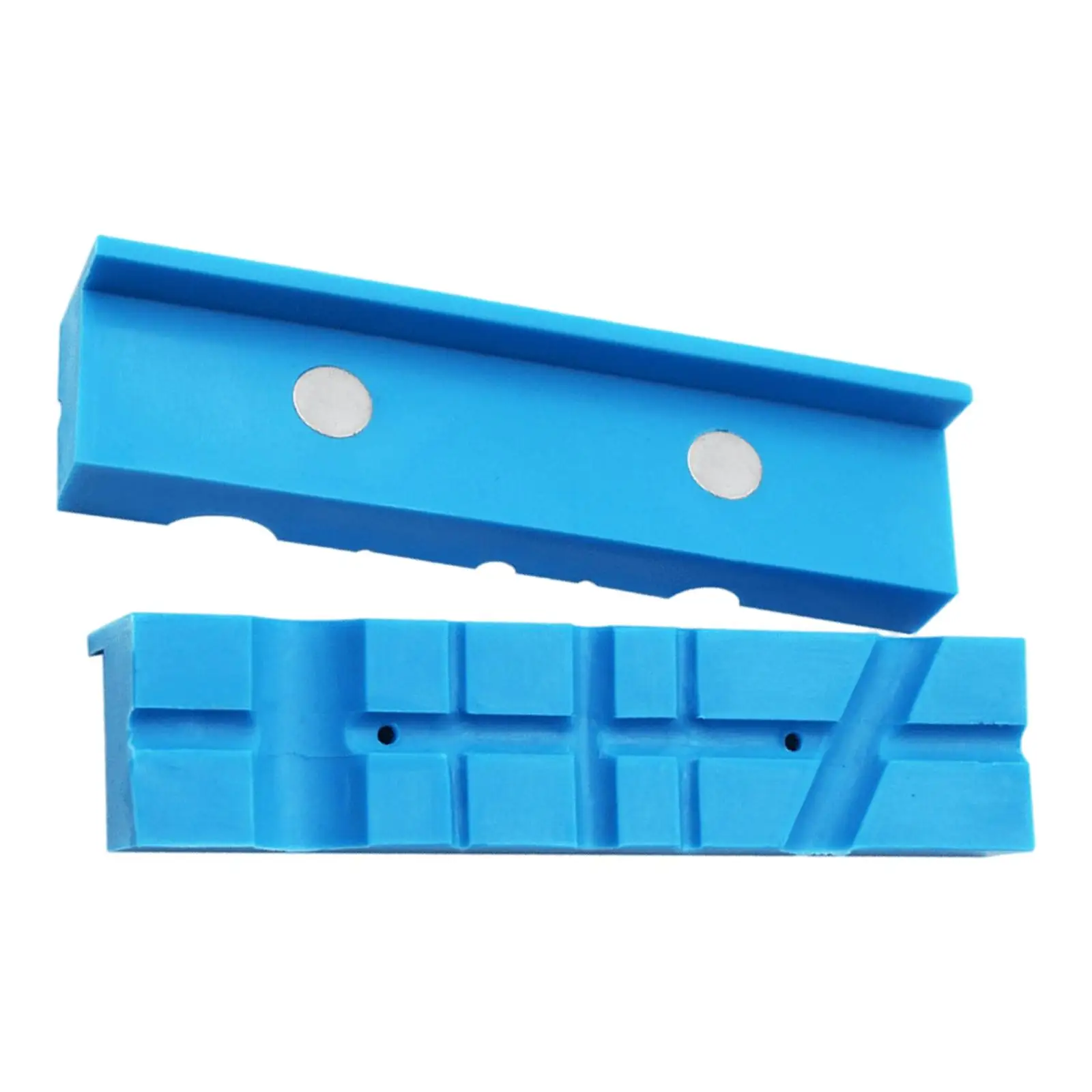 2x Multi-Groove Bench Vise Jaw Pads Vise Holder Protectors for Woodworking Vices