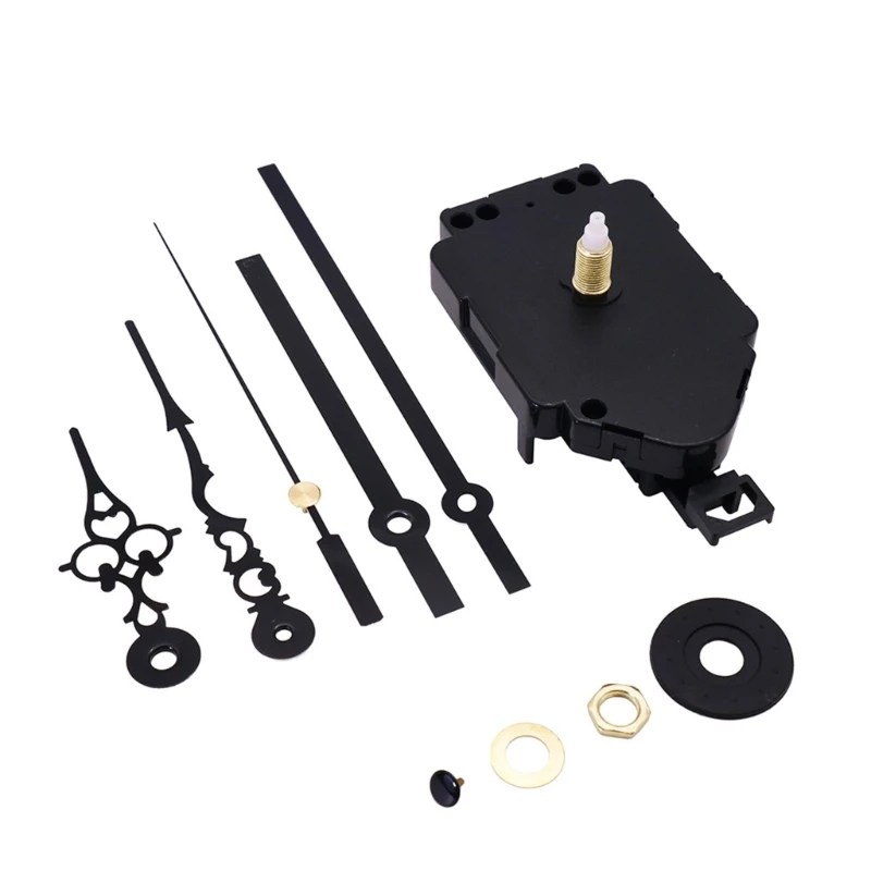 Mecanismo movimiento reloj péndulo, Kits movimiento cuarzo DIY, accesorios reparación eje largo incluye