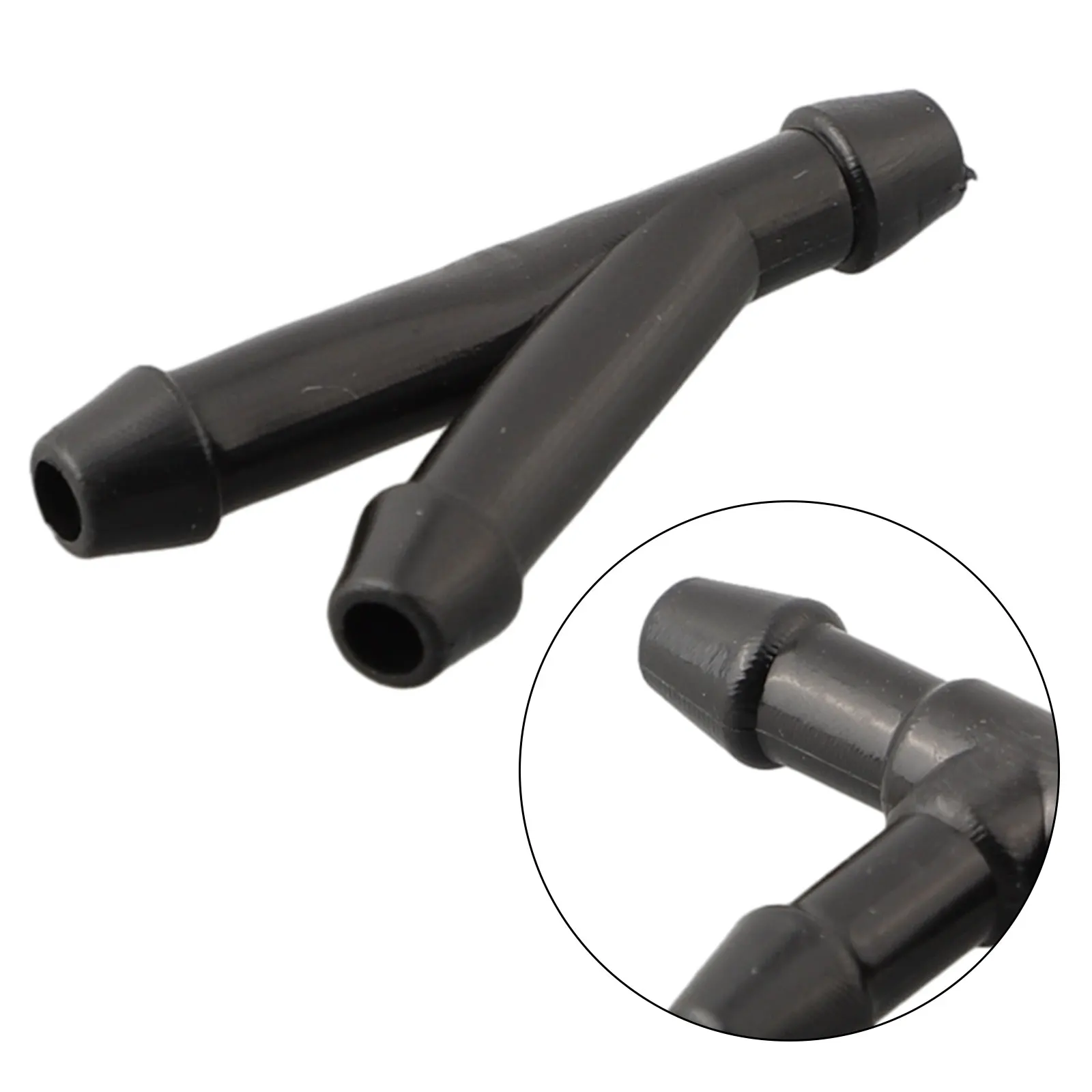 Enhance Your Car Washer System with TYI Type Splitter Fittings, 18pcs 3 Shapes, Black Plastic Construction for Longevity