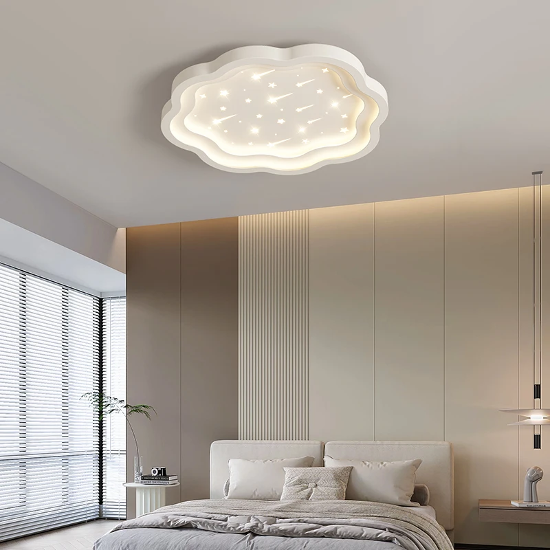 

New Creative Cloud Wind Style Bedroom LED Ceiling Light For Cloakroom Balcomy Aisle Corridor Bedroom Home White Romantic Lustres