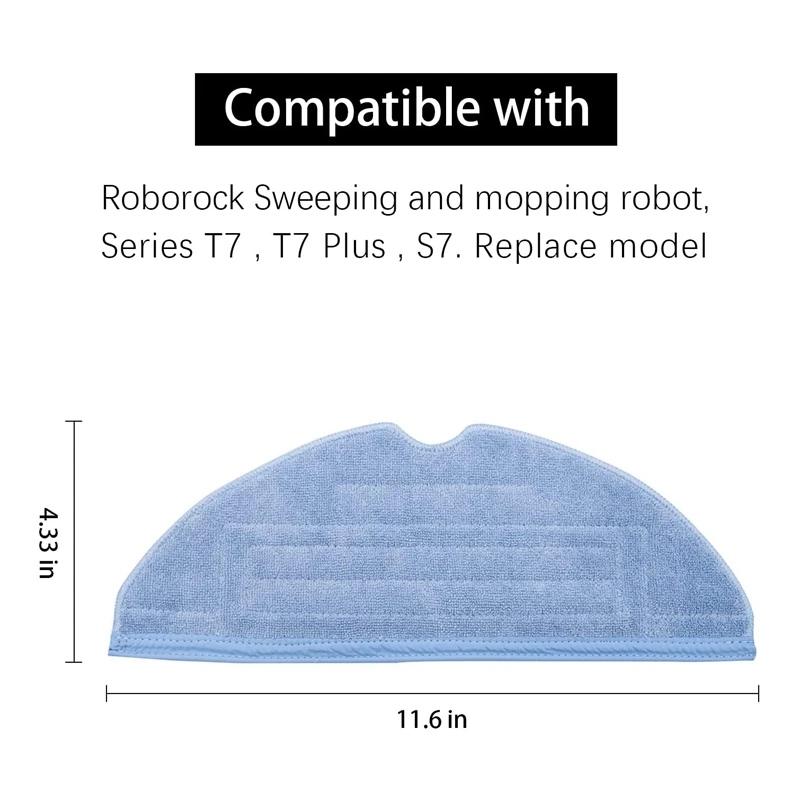 22Pcs For Xiaomi Roborock S7 T7S T7S Plus Vacuum Cleaner Spare Parts Side Brush Hepa Filter Mop Cloth