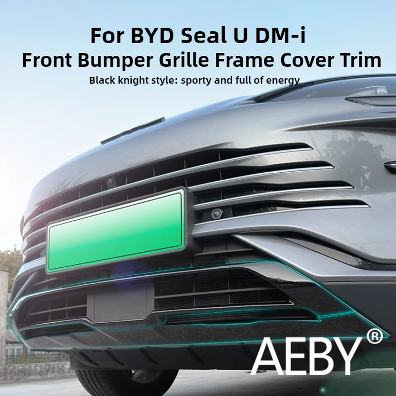 

AEBY For BYD Seal U DM-i 2023 2024 2025 Front After Bumper Grille Frame Cover Trim ABS Chrome Auto Styling Exterior Accessories