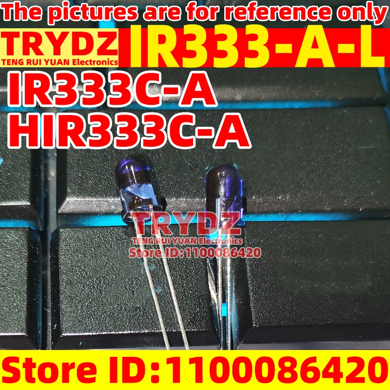 100-20pcs New IR333-A-L IR333C-A HIR333C-A 940 850 wavelength F5 infrared emitter receiver bipolar tube photosensitive tube