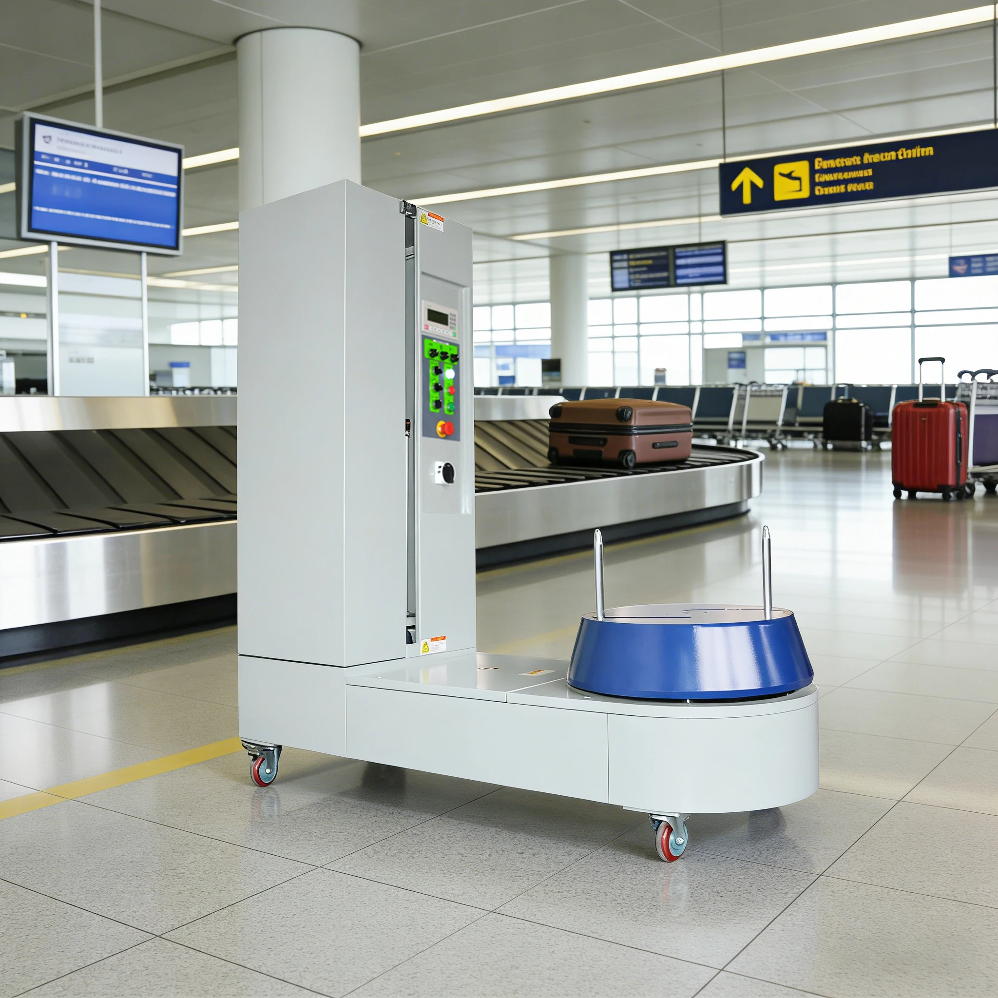 Luggage Wrapping Machine Automatic Commercial Airport Use for Suitcase Waterproof Dustproof High Efficiency