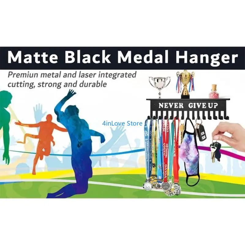 T4MD Sports Display Rack Trephies Trophies Rack Hanger para exibição