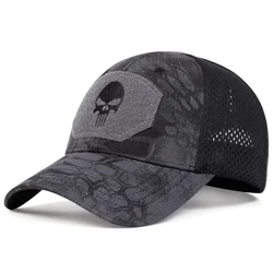 Gorra de béisbol militar de camuflaje para hombre y mujer, gorro táctico del ejército, ajustable, Snapback, para verano, para deportes al aire libre, caza, papá