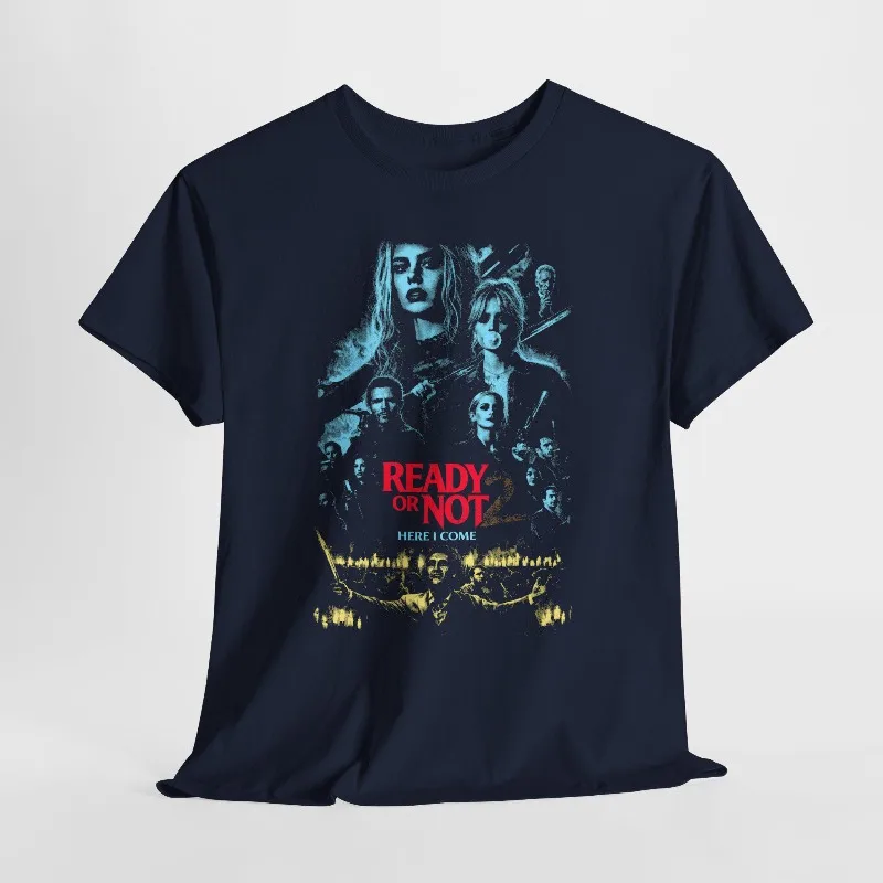 Are You Ready 2 Movie T-shirt: Retro Horror Pattern T-shirt Summer New Unisex Casual Fashion T-shirt
