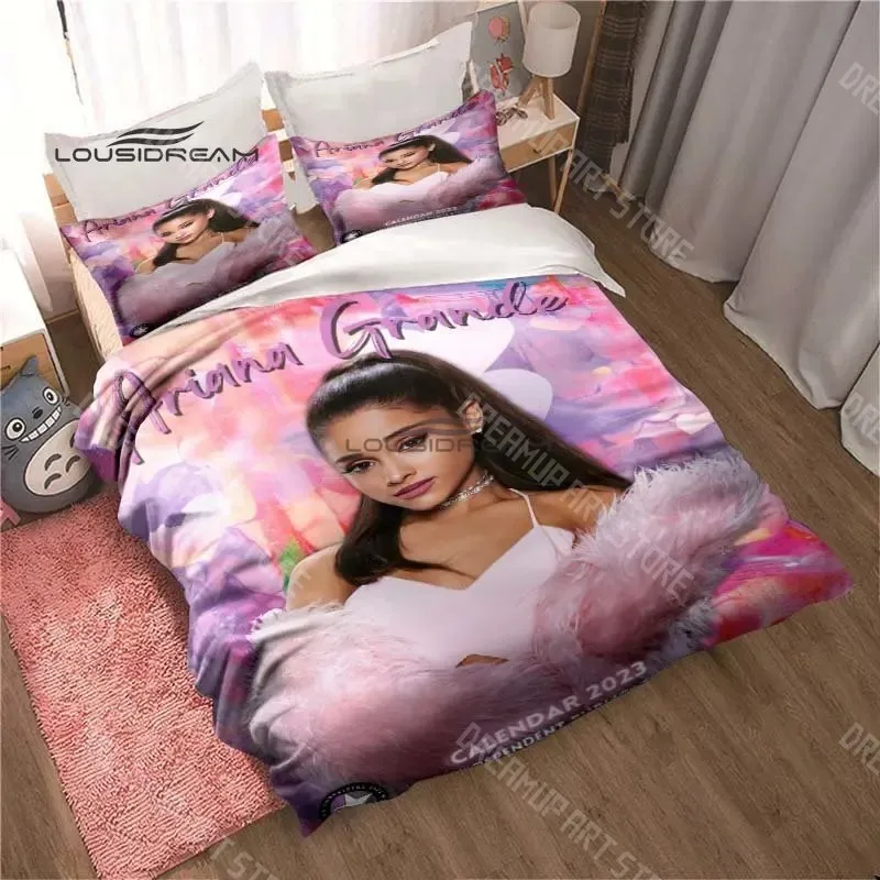 3D Printed A-Ariana Singer Grand Bedding Set for Boys Girls Duvet Cover And Pillowcase Twin Queen King Full Single Double Sizes