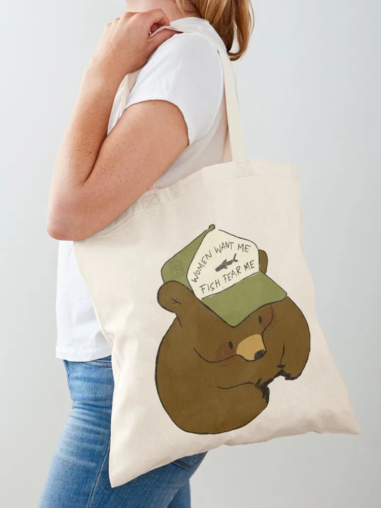

Man or bear Tote Bag tote bag university Women's shopping bag sacs de shopping sac pour femme