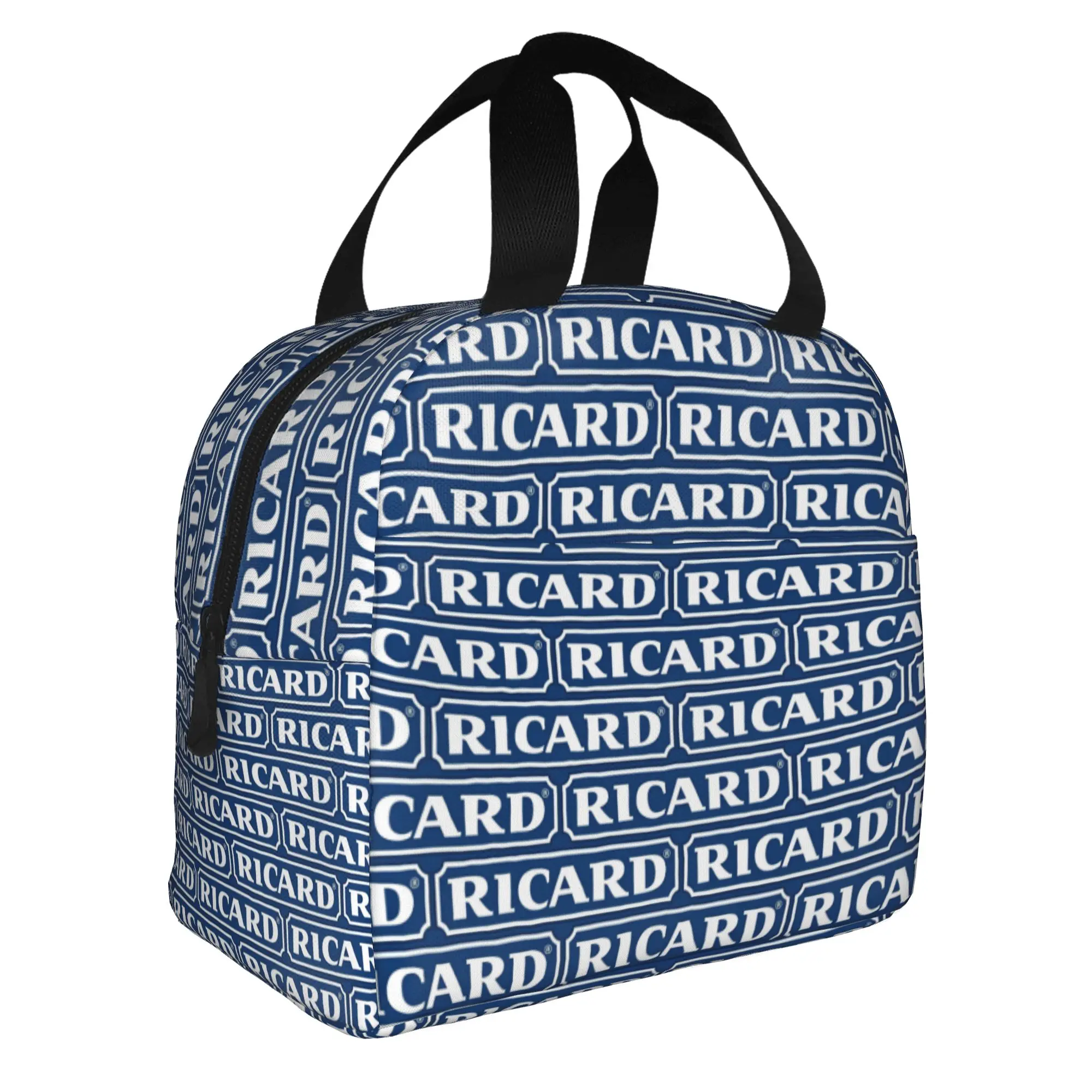 Marseille France Ricarded Logo Lunch Bag Men Women  Cooler Thermal Insulated Lunch Boxes for Adult Office