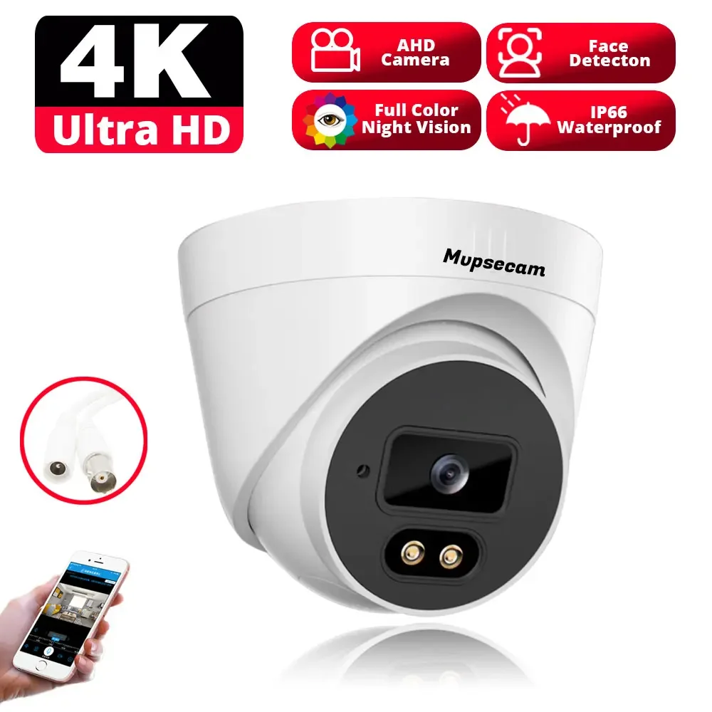 camera dome cctv com iluminacao led digital indoor e outdoor full color visao noturna ahd ahd 8mp 4k 6in xiv 24h 01