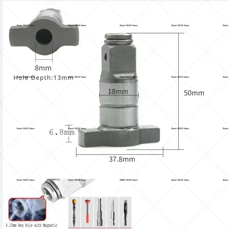 

Screwdriver Accessories Tools 18mm 1/2'' Impact Electric Ratchet for Parkside A1 B2 Dewalt Makita Wrench Anvil Spare Parts Power