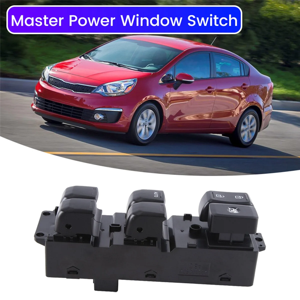 Interruptor da janela de poder mestre do lado esquerdo do motorista do carro, Kia RIO 2011-2015, 935704Y201 935704Y200