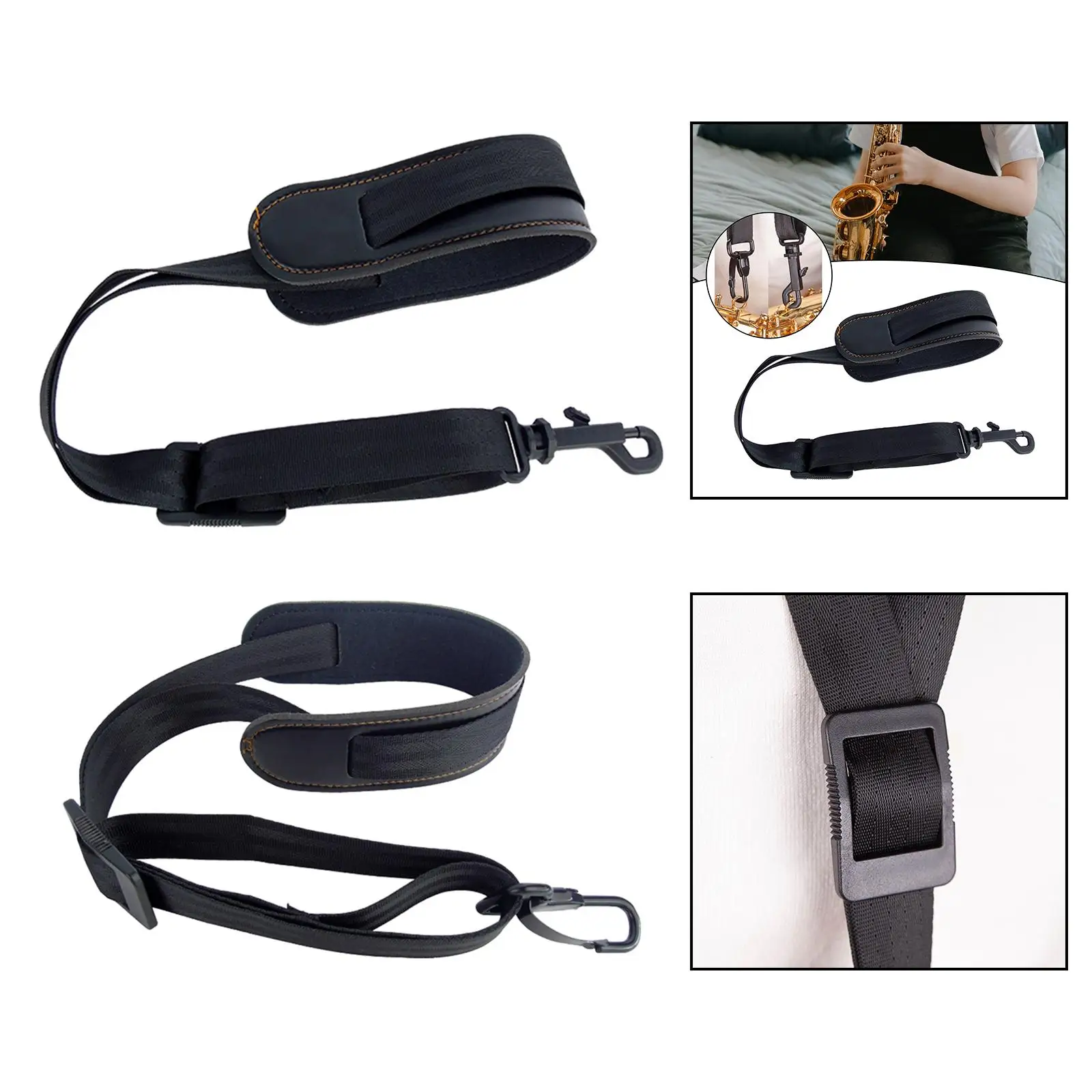 Comfortable Neck Strap Neck Harness Neck Strap Adjustable for Clarinet Music Instrument Oboes Accessory