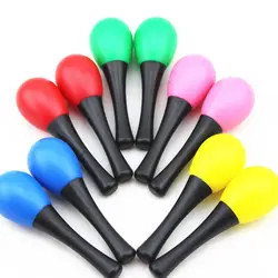 1 Or 5pcs Small Maraca Training Sand Hammer Playthings Grasp Shaking Musical Instruments Party Supplies Plastic Orff Percussion