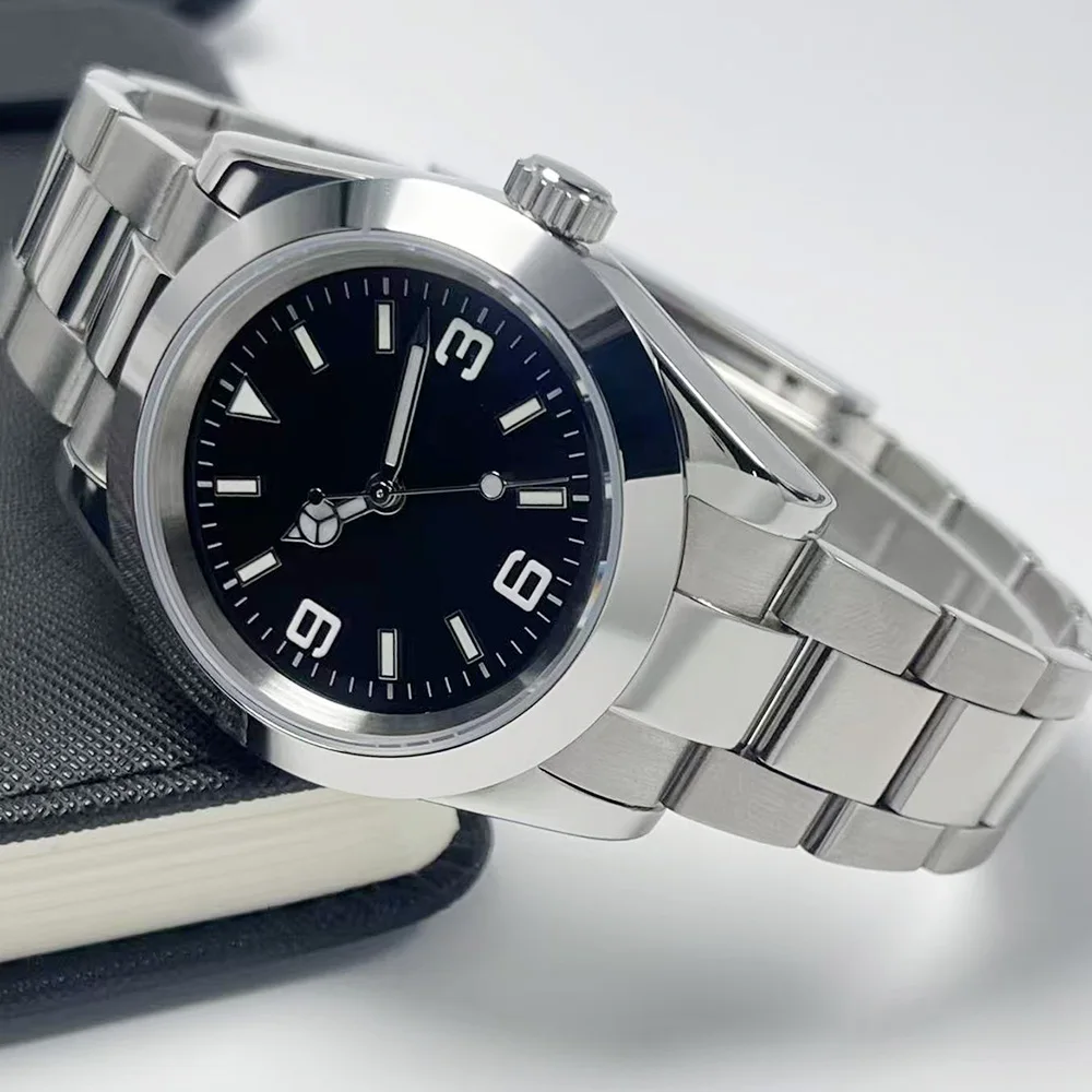 39mm MIYOTA 8215 Mechanical Watch with Dial. Stainless Steel Men's Watch. Sapphire Glass Men's and Women's Watch.