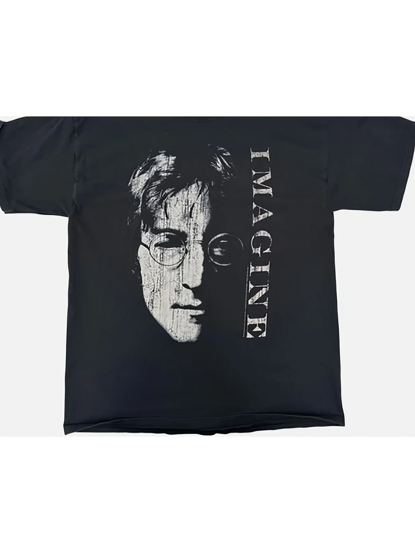 

Винтажная футболка Lennon Imagine Футболка с коротким рукавом и круглым вырезом из чистого хлопка, 180 г, подарок для мужчин