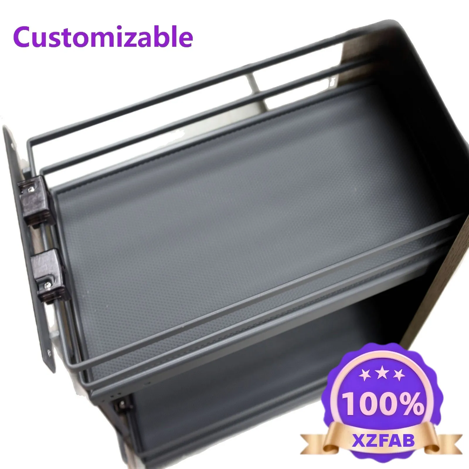 Factory Direct 2026 Narrow cabinet supporting function pull basket type double-layer simple pull basket side/bottom mounting dam