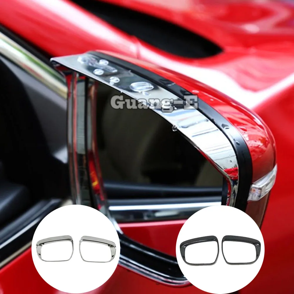 Car Eyebrow Rear View Side Glass Mirror Trim For Nissan Murano 2015 2016 2017 2018 2019 Frame Rain Shield Sun Visor Shade Stick