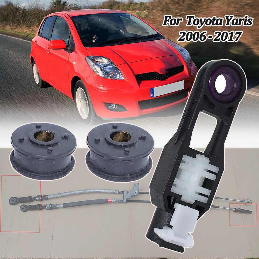 

Gearbox Lever Selector Repair Kit For Toyota Yaris MT Control Cable Assy Shifter Linkage End Bushing Adjuster Replacement Parts