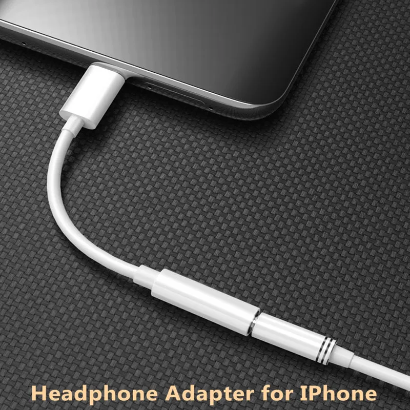 Lightning Headphone Adapter 3.5 Mm Jack AUX Audio Cable for IPhone14 13 12 11 Pro Max Mini XS XR X 8 7 To 3.5mm Jack