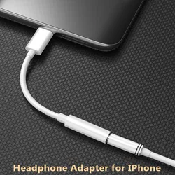 Lightning Headphone Adapter 3.5 Mm Jack AUX Audio Cable for IPhone14 13 12 11 Pro Max Mini XS XR X 8 7 To 3.5mm Jack