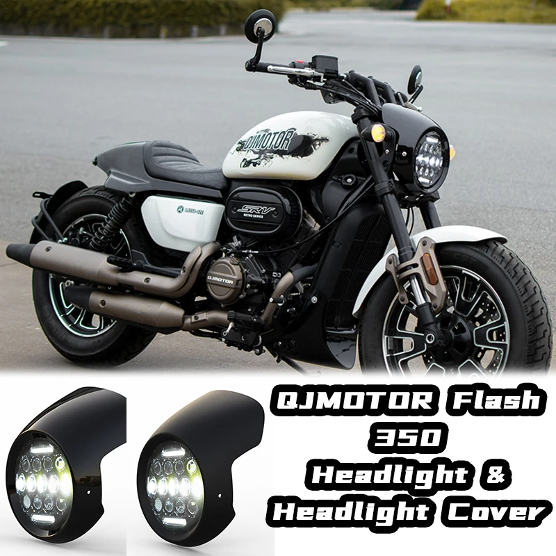 

Комплекты обтекателей для мотоцикла, передний обтекатель из АБС-пластика и крышка обтекателя фар, кронштейн для панели, передняя панель фары для QJMOTOR Flash 350