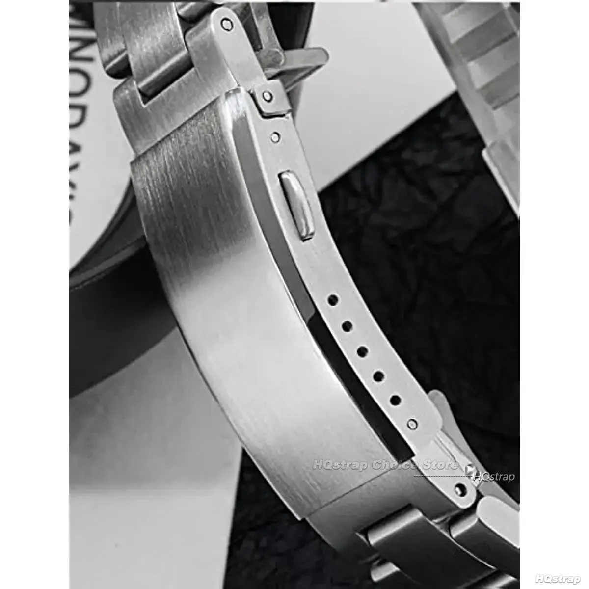 تمديد أضعاف الصلبة مشبك ساعة ل Seiko 18 مللي متر 20 مللي متر 22 مللي متر الفضة مزدوجة دفع السلامة المطحونة المشبك الفولاذ المقاوم للصدأ حزام الساعات المشبك