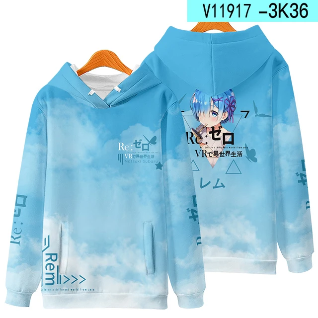 Re:Zero Natsuki Subaru Cosplay Hoodies Women Men Harajuku Anime Sweatshirt Oversized Pullover Hooded Jacket Casual Sportswear
