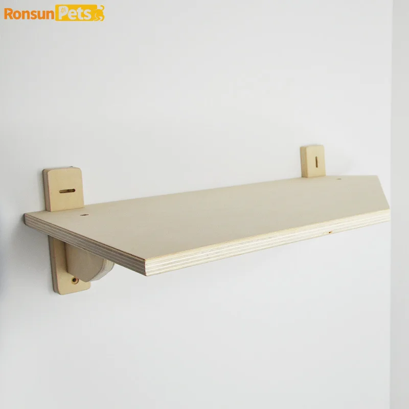 

Настенная лазалка для кошек с интегрированным гнездом и передвижным столиком, угловая, для малогабаритных квартир, простая конструкция.