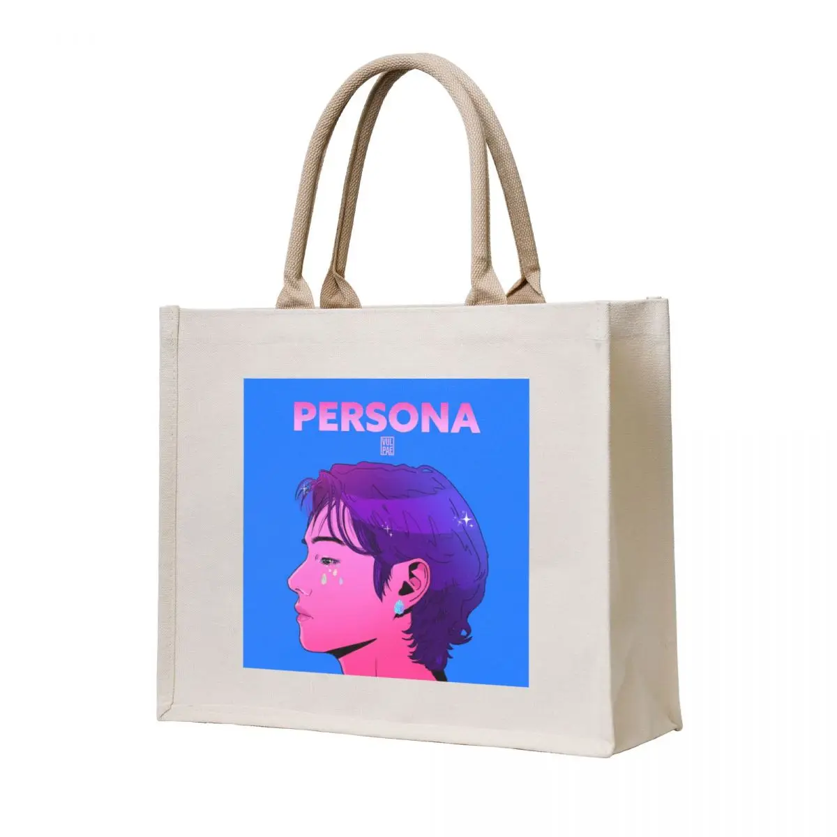 

persona tae Tote Bag Big bag women canvas tote bags Women's handbag