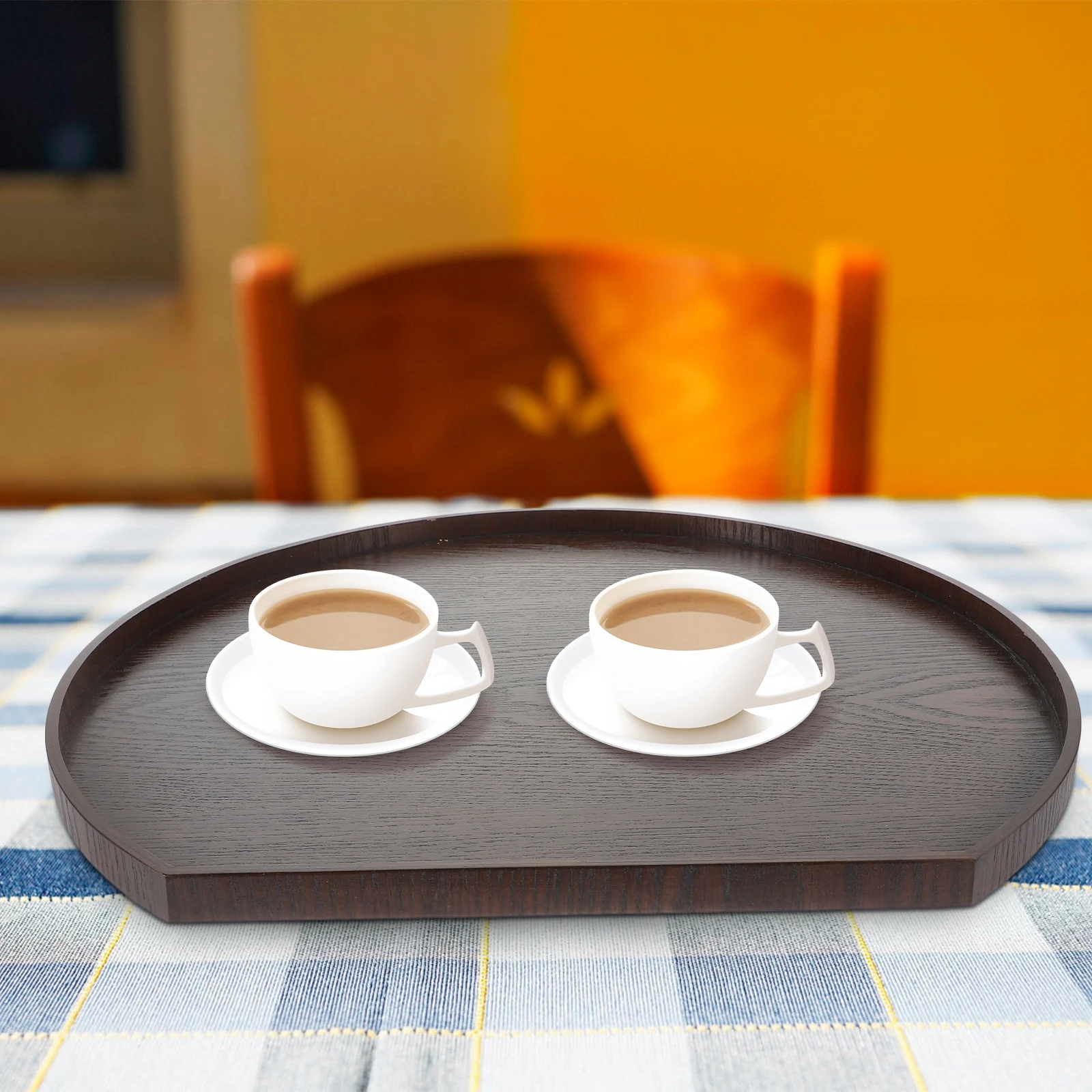 Fruit Plate Wooden Dining Room Tabletop Wood Serving Plate Wooden Cutting Board Cake Serving Plate Coffee Table Tea Cup