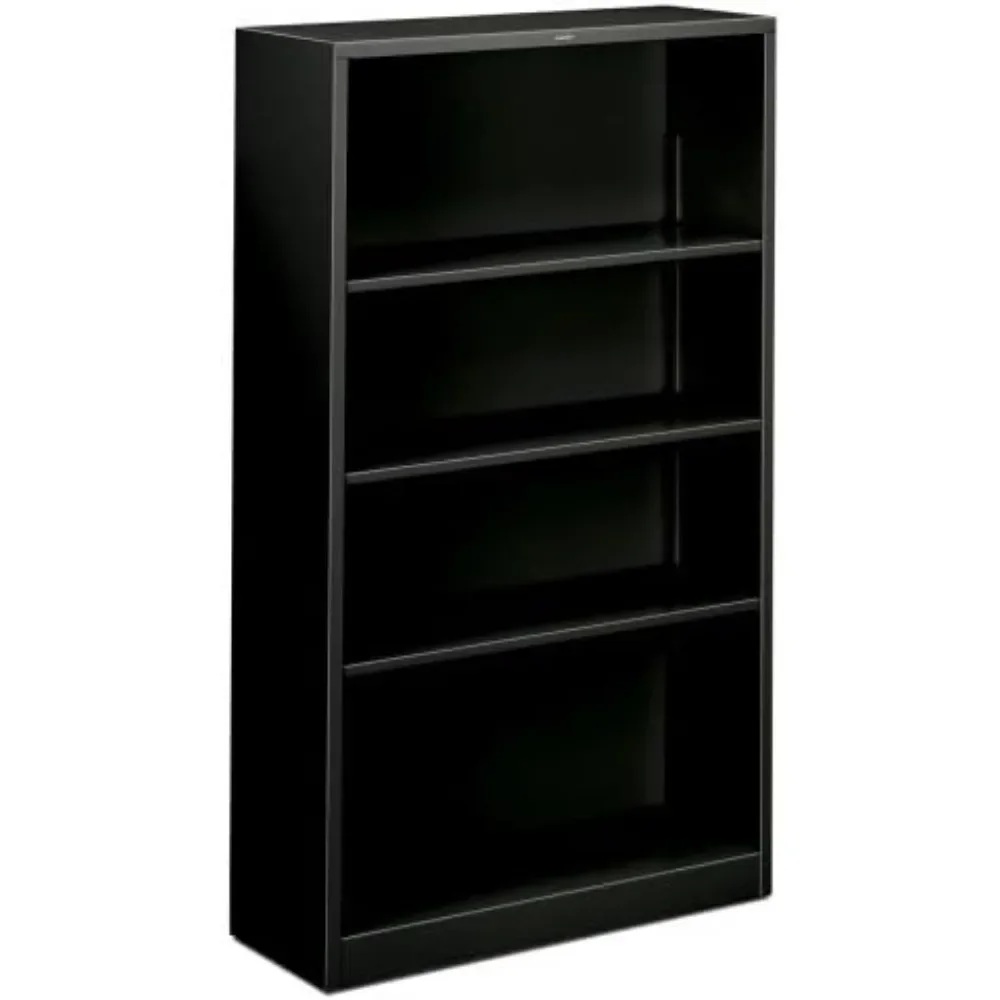 Steel Bookcases-4 Shelf Metal Bookcase, 34-1/2