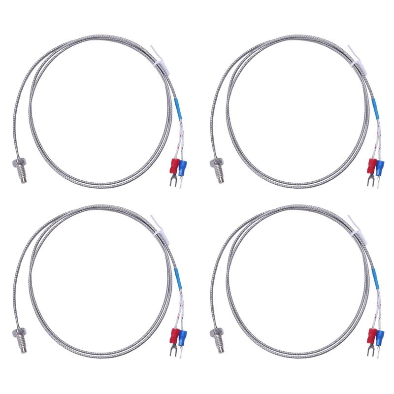 【Горячая】4 шт., 3,3 фута, термопара типа K, датчик температуры 0-400C, датчик температуры