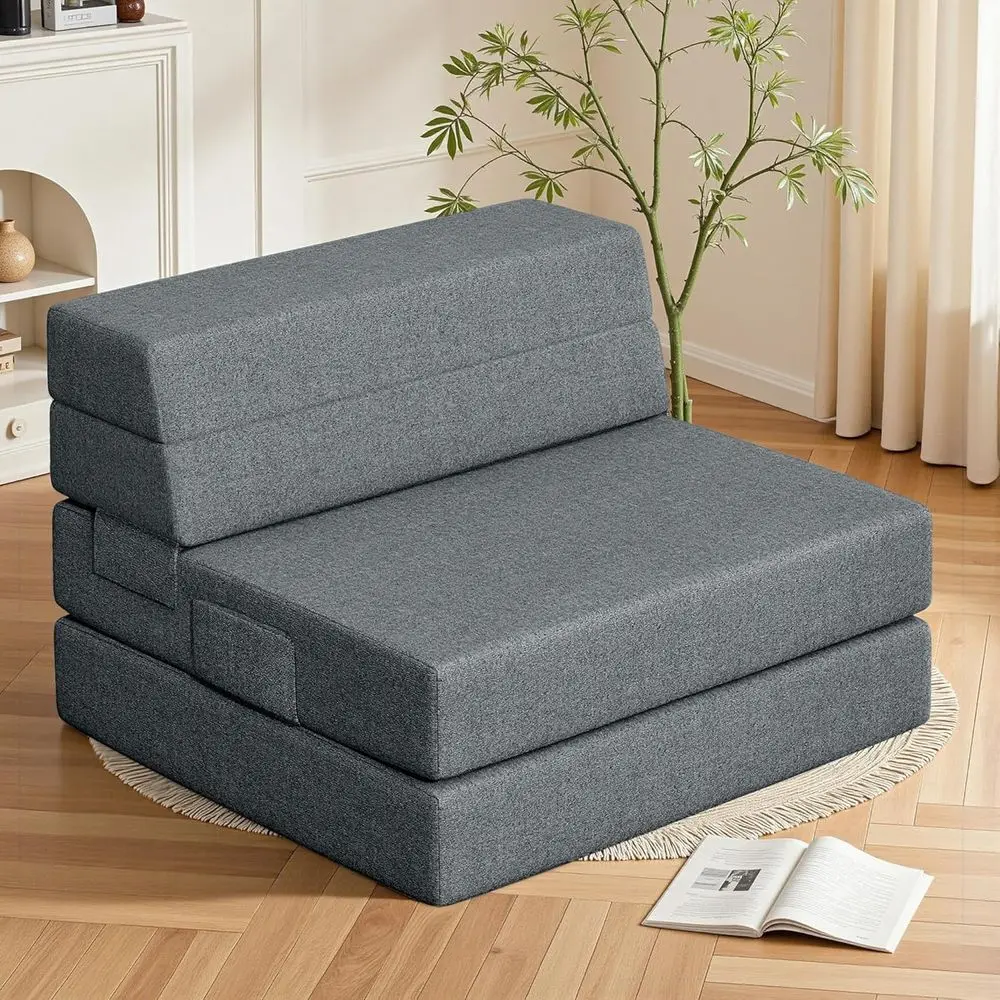 olding Soa Bed, oldable Mattror Bedroom and Living Room, 6 Inches Single our-old loor Soas or Gts, Soa Bed Chair loor Mattrwith