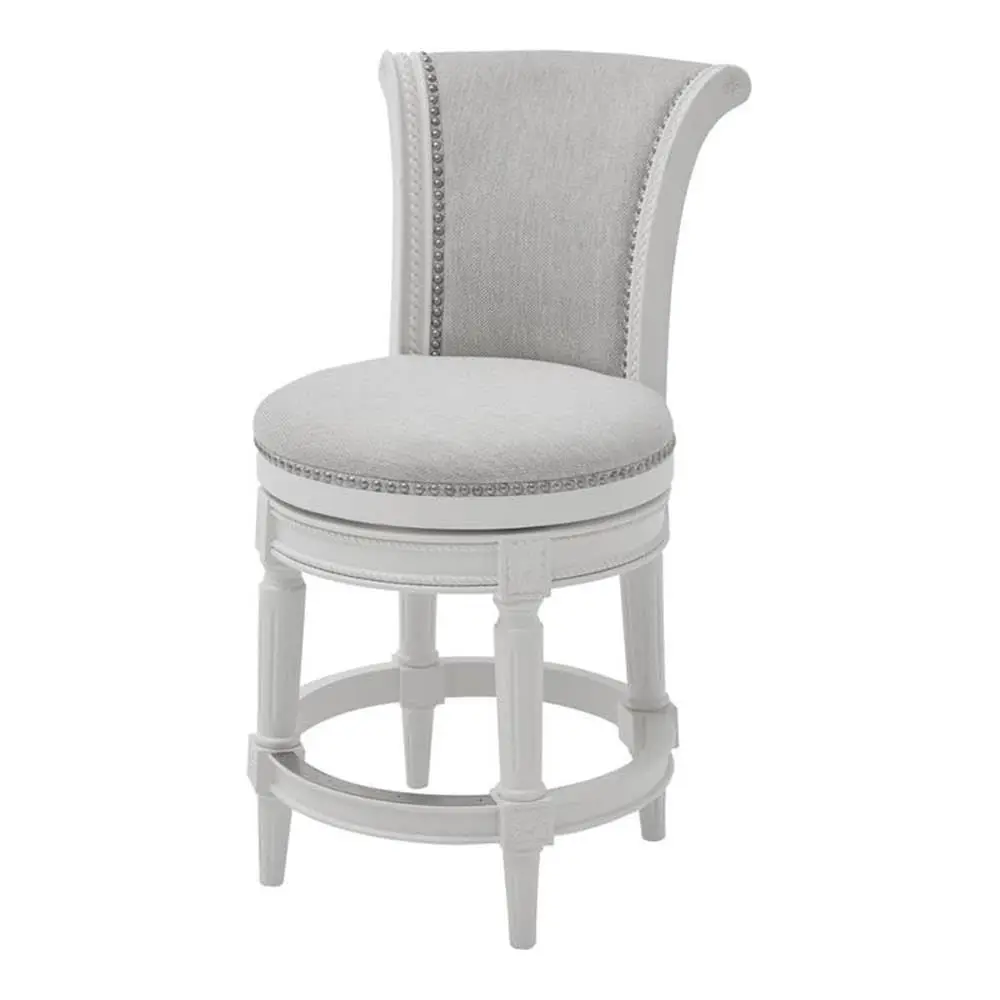 

Chapman 26 Wood Counter Height Swivel Barstool in White
