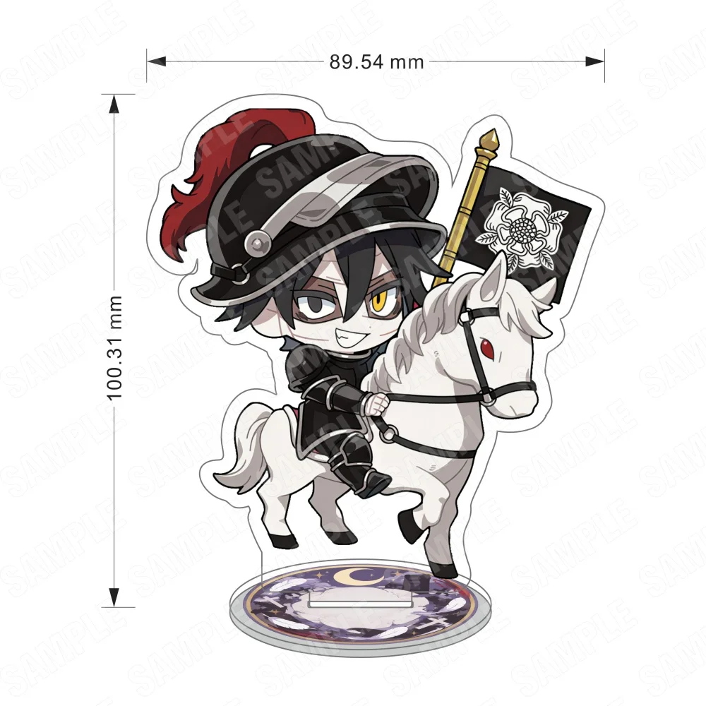 Angels of Death  Anime 10CM Acrylic Stand Keychain Zack Rachel Danny Eddie Chess Chibi Desk Decor Collectible Gift for Fans