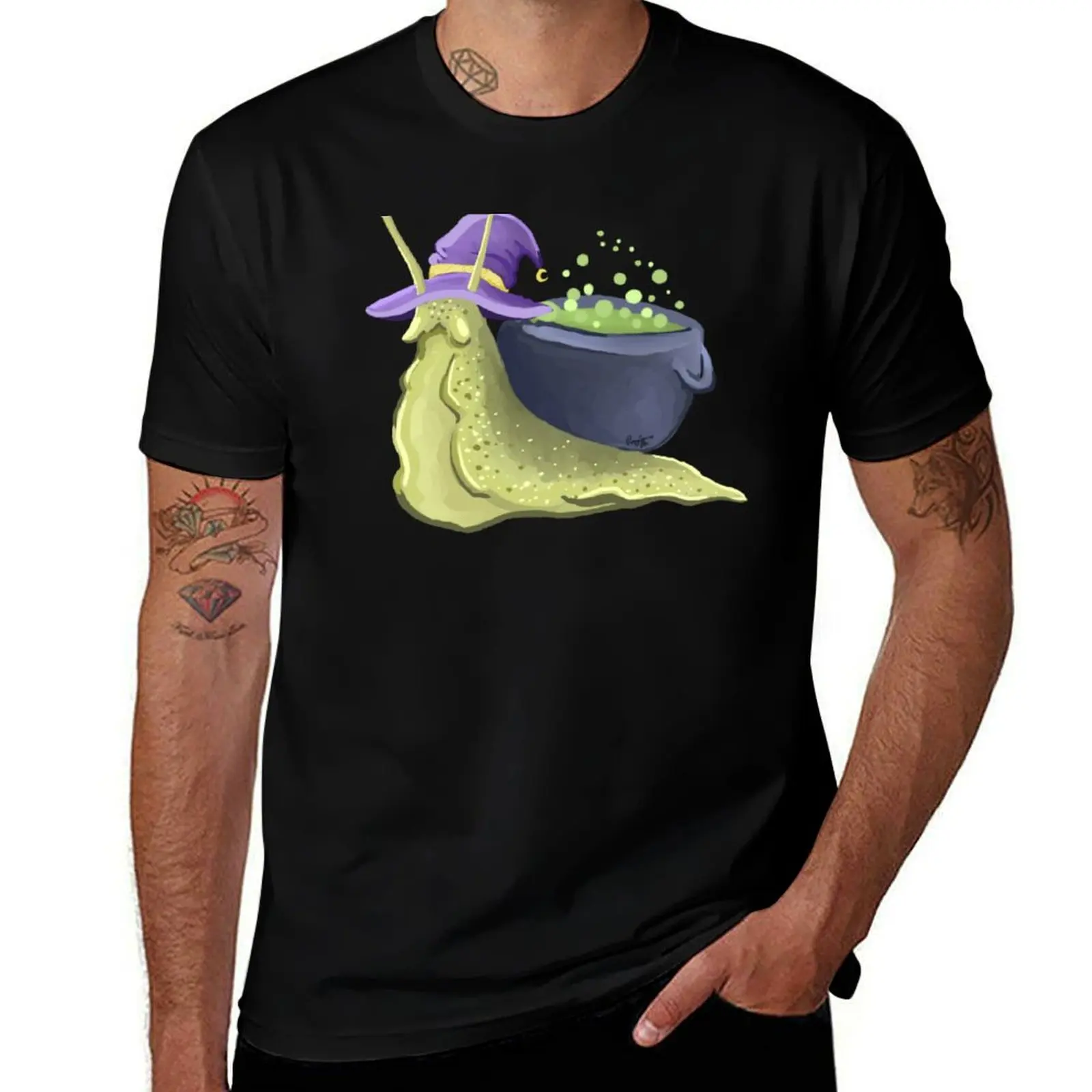 Cauldron Snail T-Shirt Breathable Workout Short Sleeve Top T-Shirt