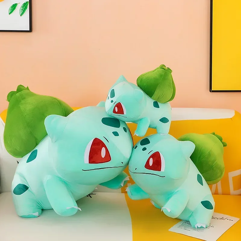 60cm Big Size Anime Bulbasaur Venusaur Plush Toys Cute Cartoon Plush Soft Stuffed Toy Dolls for Children Kids Gifts