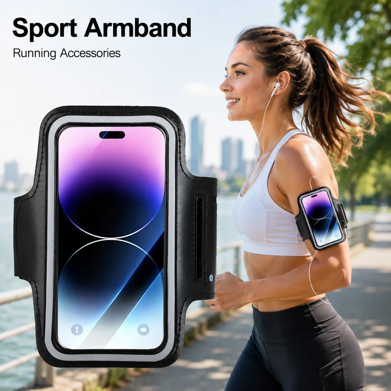 7 Inch Universal Sport Armband Phone Holder Running Arm Band Case Cover Sports Accessories for iPhone Samsung Xiaomi Huawei OPPO