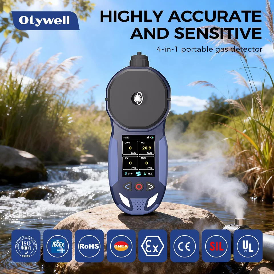 Long-Range LoraWAN Portable Gas Detector Wireless 5 Gas Analyzer for VOCs Xylene SF6 Refrigeran