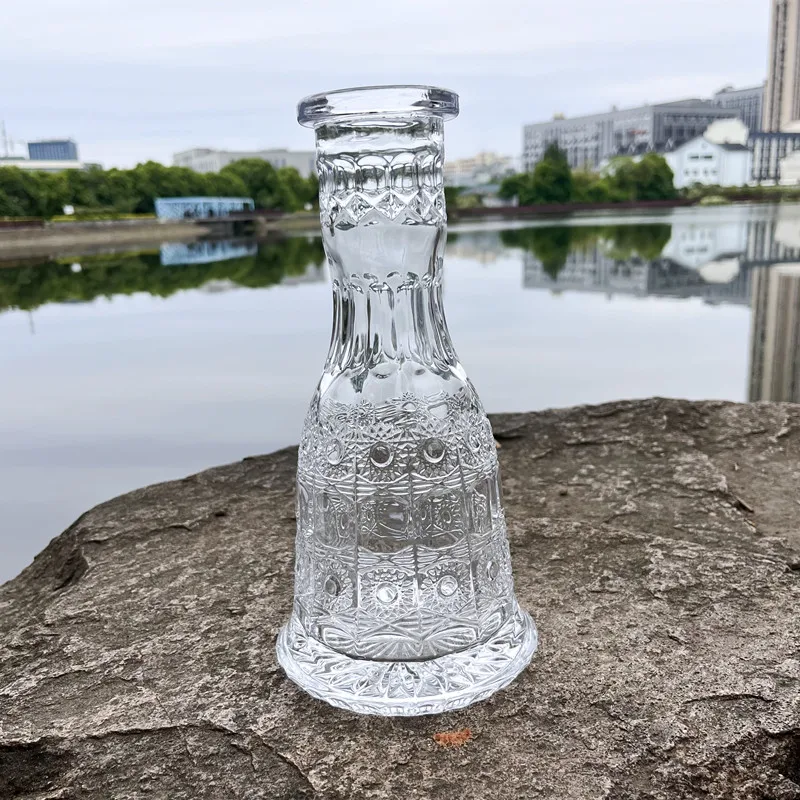 

Height:27CM Arab Hookah Shisha Glass Bottle Universal Base Cachimba Chicha Sheesha Narguile Accessories