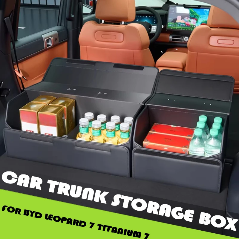 

Car Trunk Storage Box Fit for BYD Leopard 7 Titanium 7 2025 Modified Car Trunk Storage Box Car Interior Upgrade Parts