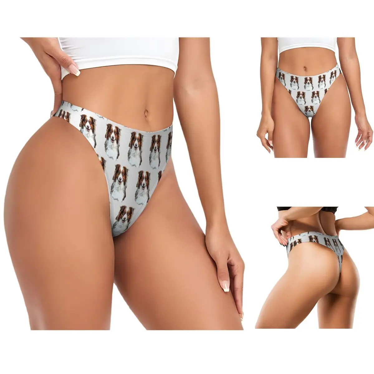 calcinhas-g-string-personalizadas-australian-shepherd-red-tricolor-para-mulheres-respiraveis-e-confortaveis