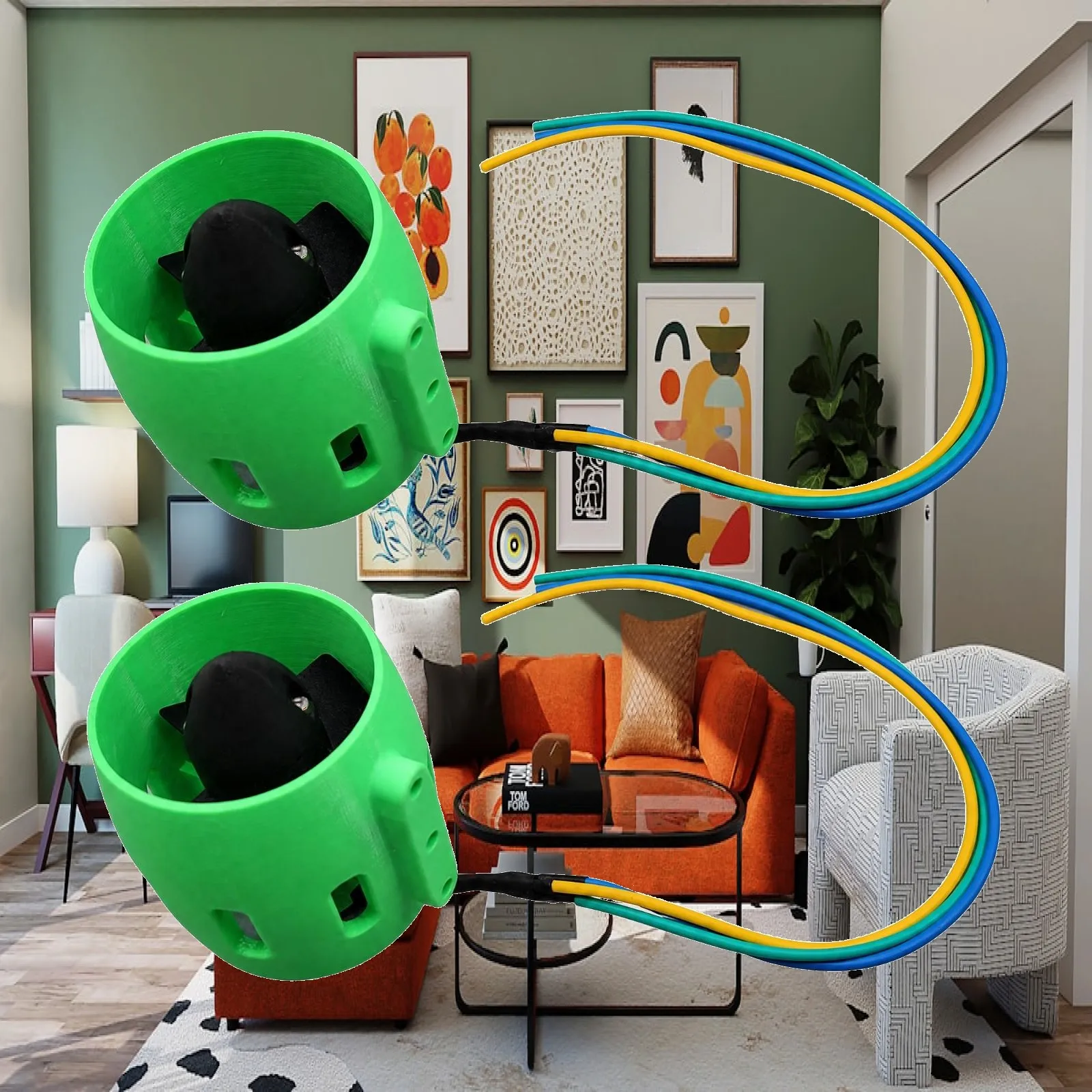 Ducted Thruster Multi-Wire Lead Connection Brushless Ducted Propulsor with Wireless Controller Controller