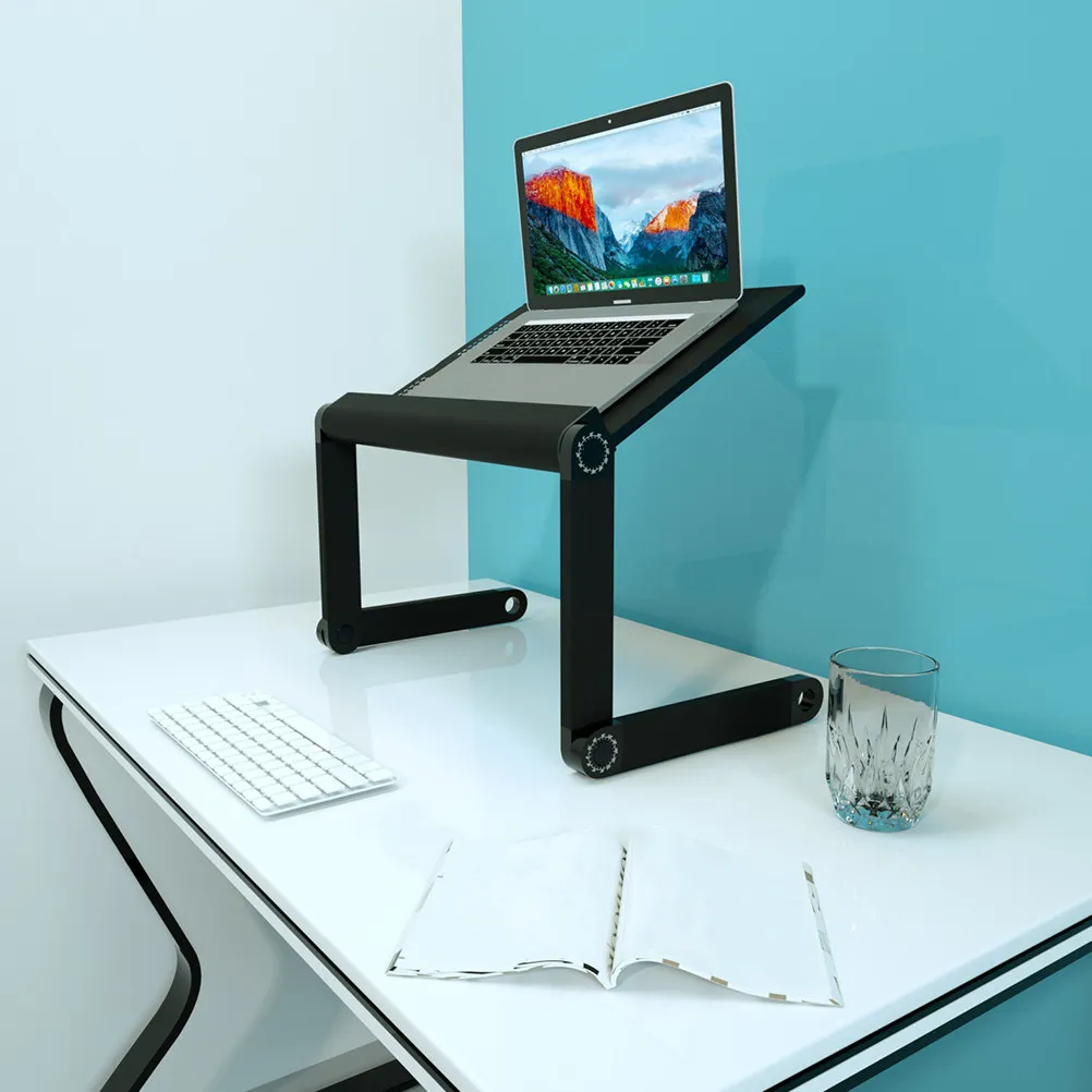 

Складной столик для ноутбука с регулируемой высотой, эргономичный, для использования дома, в общежитии, в спальне, на полу, складной стол для ноутбука