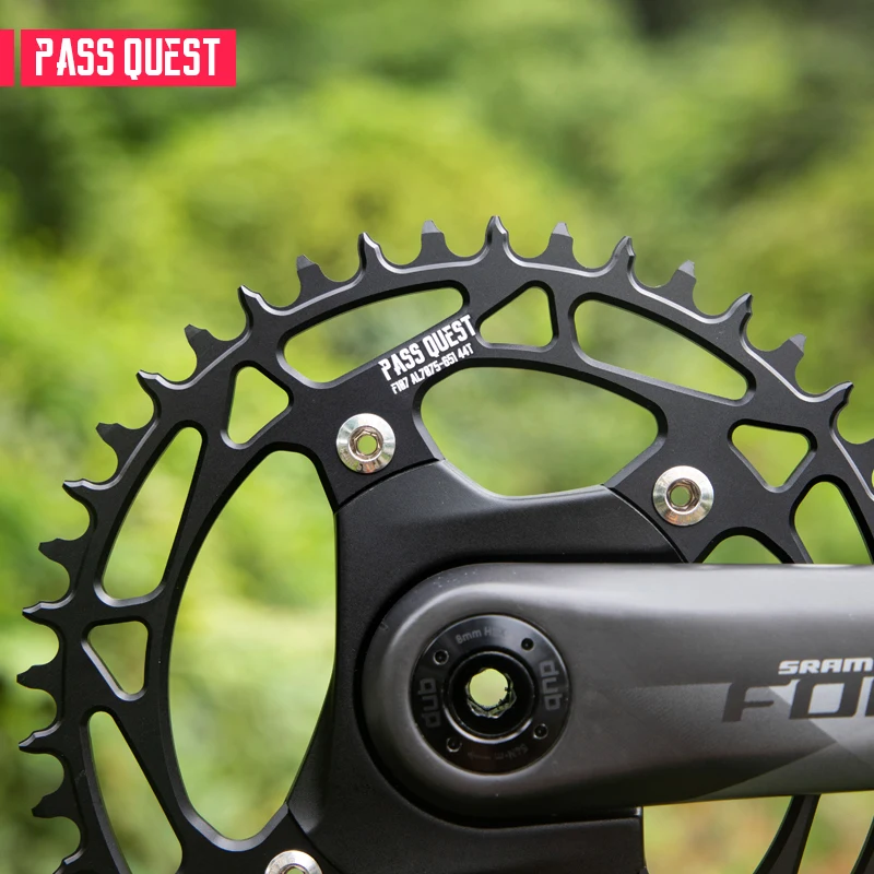 PASS QUEST 107BCD Bicycle 4 Bolt Chainring Narrow Wide Teeth Chainwheel for SRAM FROCE AXS Eagle Electric Variable