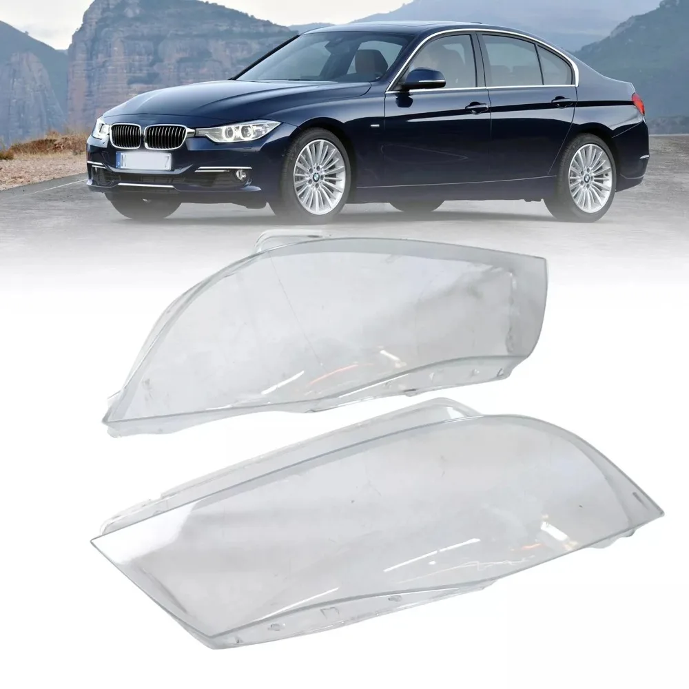 For BMW 3-series E90 E91 2005-2012 Car Front Lamp Lens Cover Clear Lampshade Xenon Headlight Shell Facelift Car Accessories